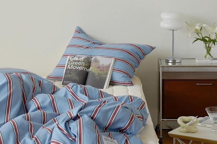 깊게자요 스트라이프 차렵이불 침구세트 5colors