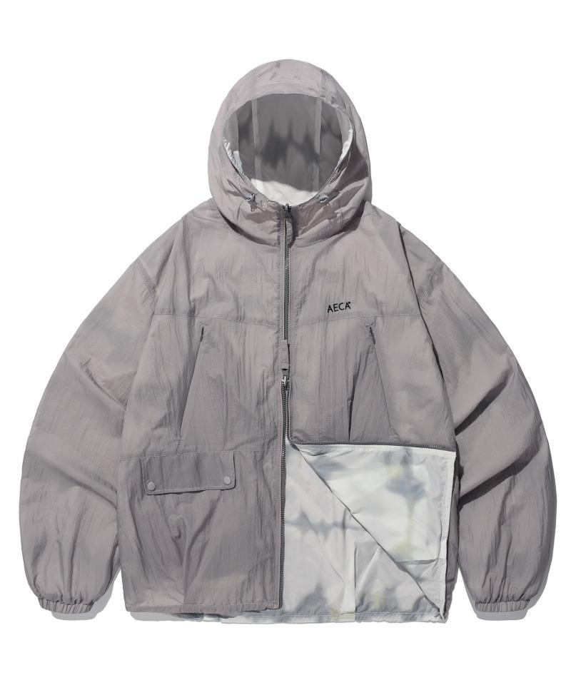REVERSIBLE PANEL WINDBREAKER-GREY