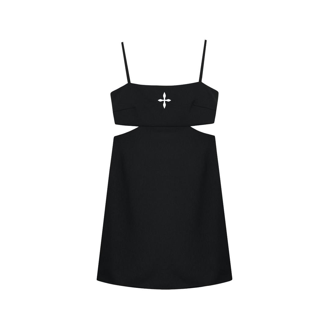 Nightly Black Permanent Deconstructed Dress - S