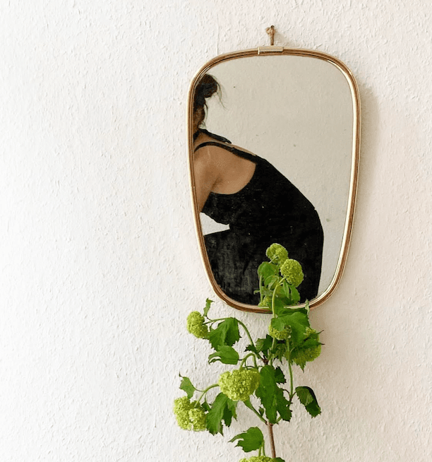 1960 Gold Framed Mid century Mirror