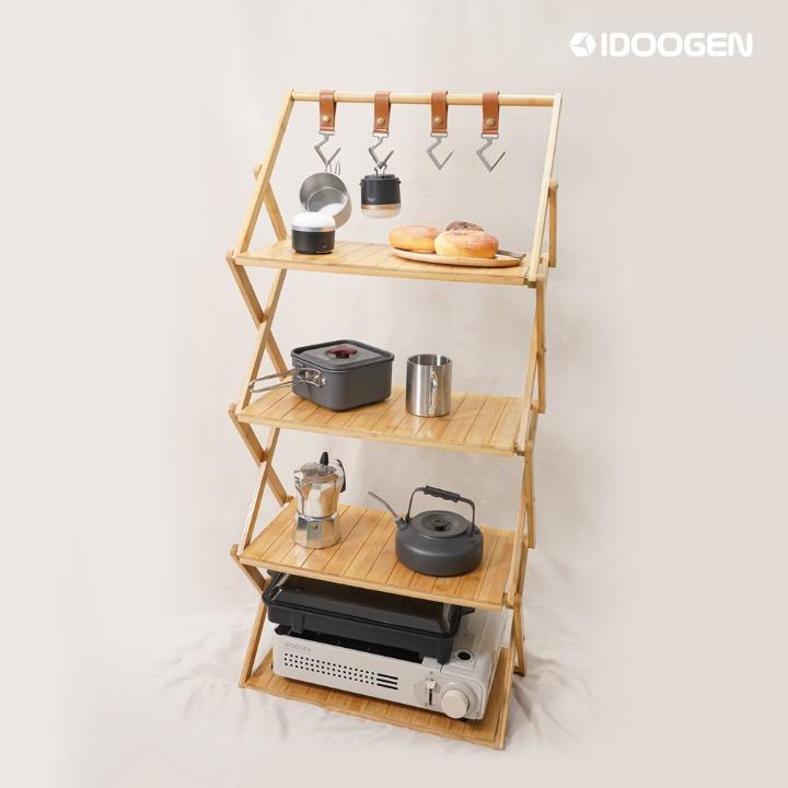 밤부 우드 쉘프 선반 4단 행어형 [우드]