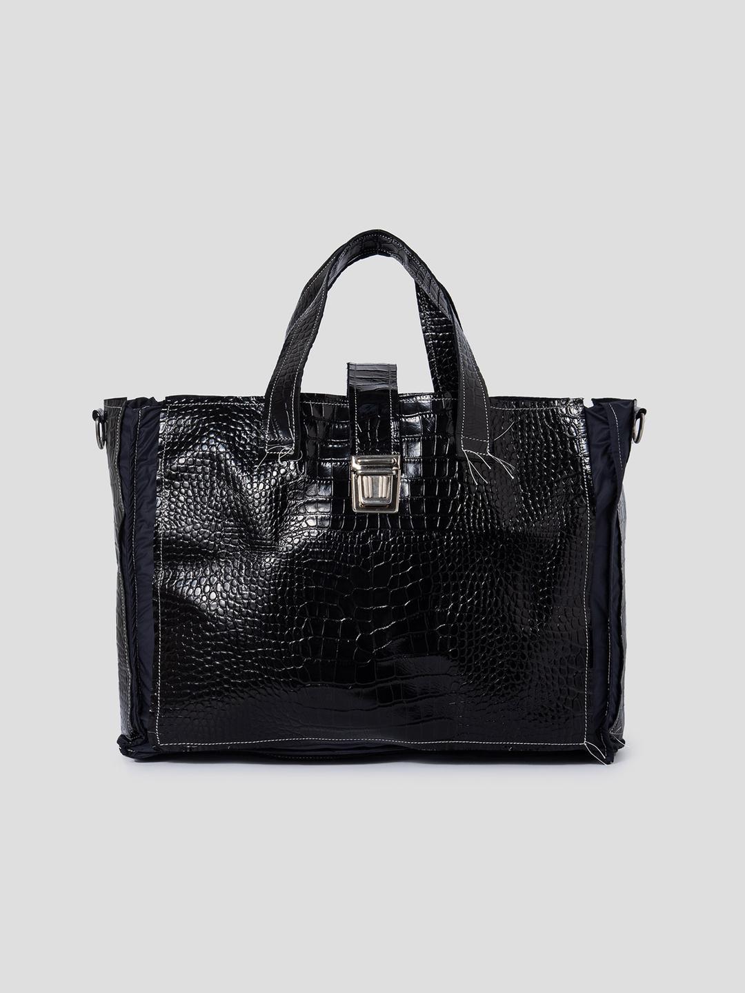 ❄️시즌오프❄️ Patched Shopper M - Black