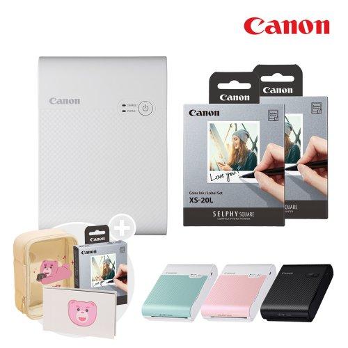 셀피 스퀘어 SELPHY SQUARE QX10 40매패키지 포토프린터 핸드폰 사진인화