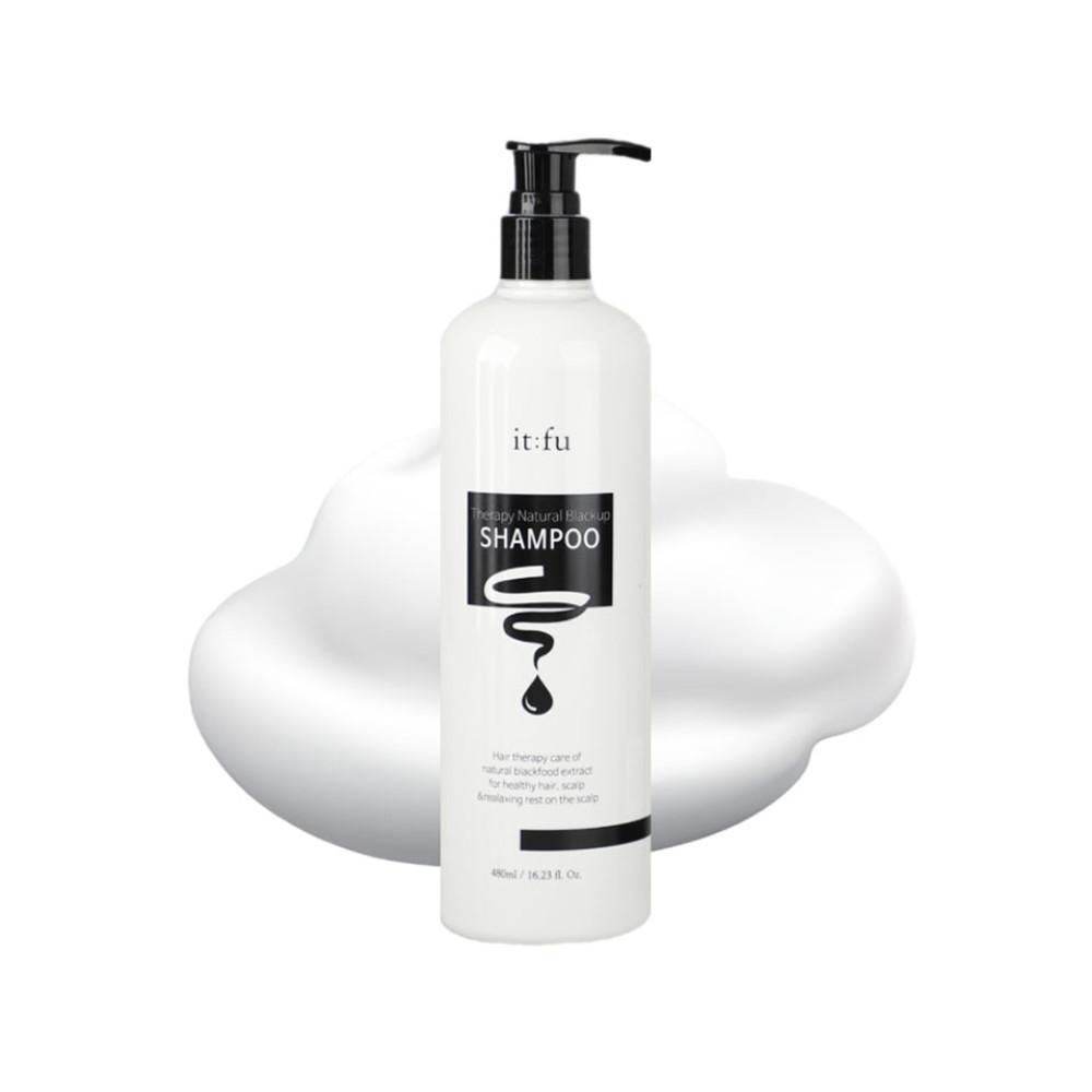 [잇퓨] 블랙업 샴푸 검은콩 흰머리 청춘 새치 염색 갈변 셀프 올리브영x