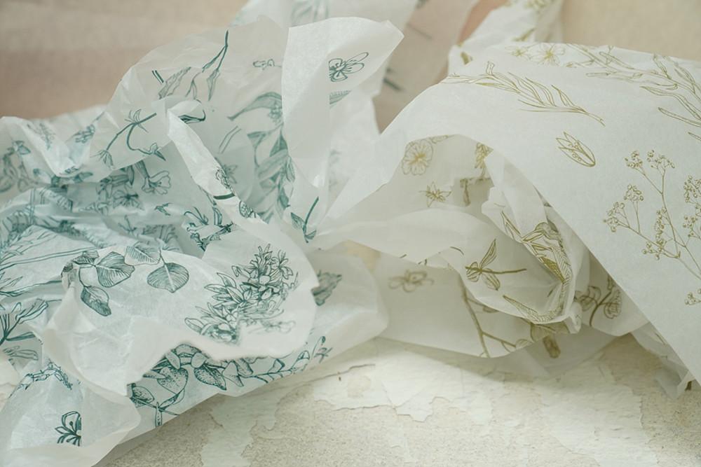 (50장) 보테니컬 색화지 포장지 플라워색지 수입화지 꽃포장지 플라워 포장습자지 티슈페이퍼 화지 박엽지