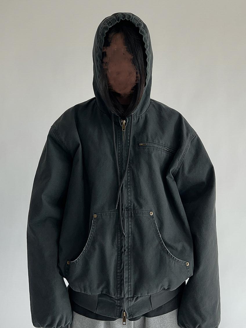 bitter wahsed work hood jacket (3c)