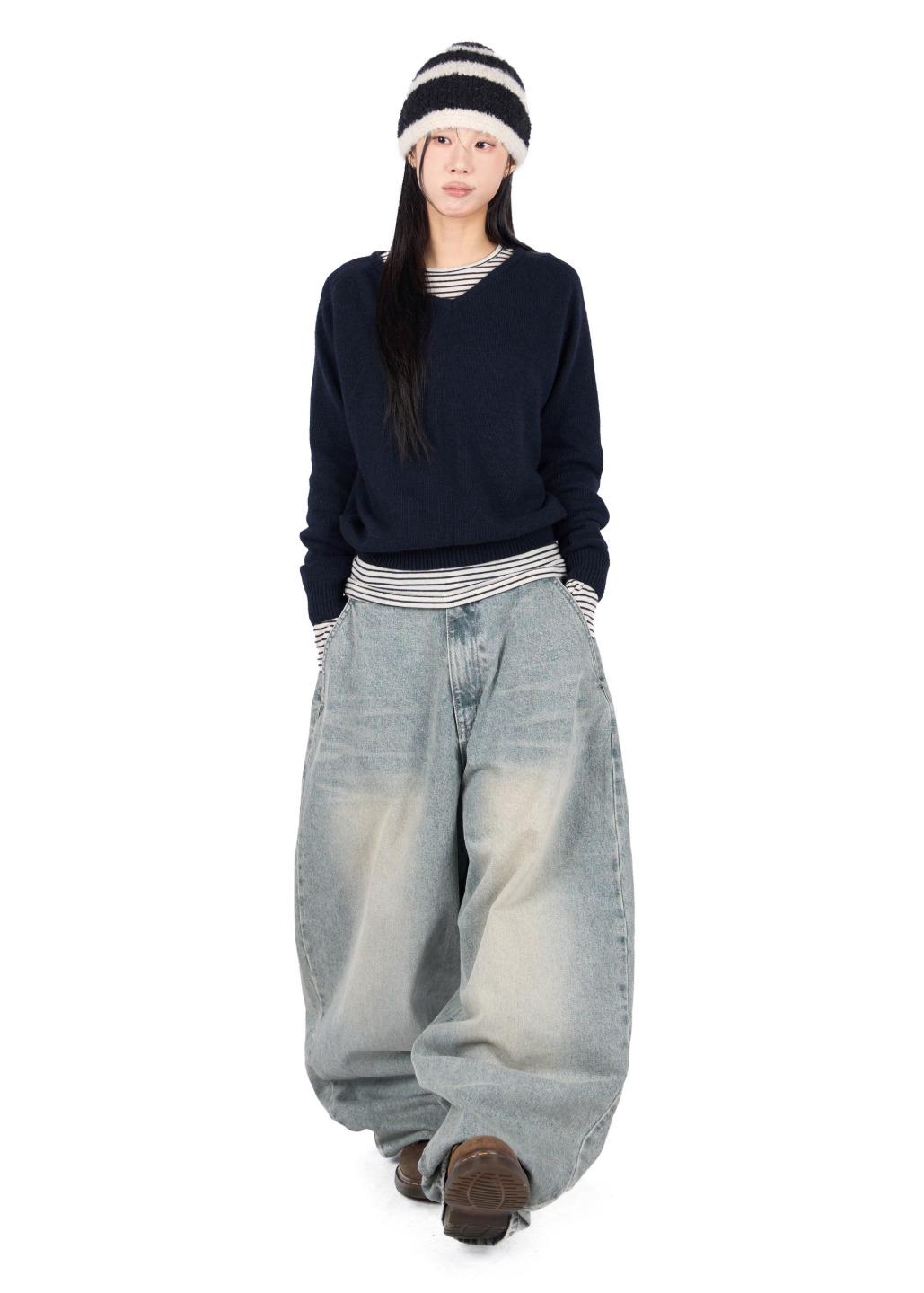 릿킴 BEAN BALLOON JEANS*LIGHT BLUE M 당일출고*