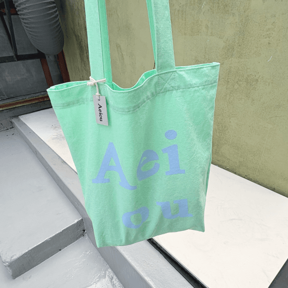Aeiou Logo Bag (Cotton 100%)Melon Sherbet