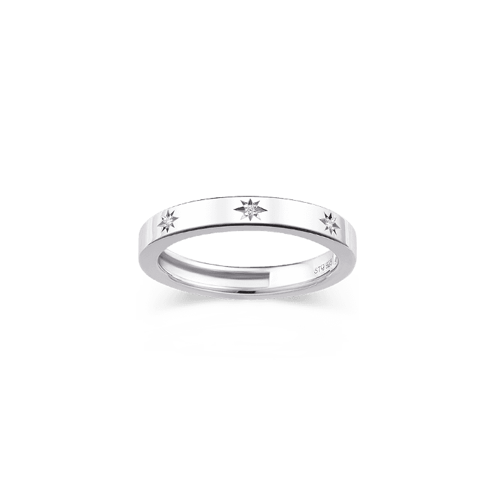 [스톤헨지] 폴라리스 실버 반지 SA24A87N