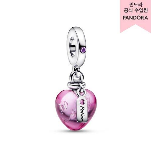 러브 포션 뮤라노 글래스 하트 댕글 참_792509C01