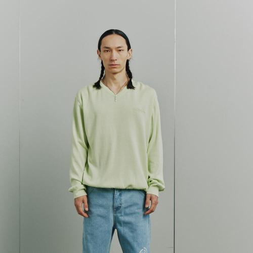 [플라스틱프로덕트] MPa LOOSE FIT SWEATER (LIGHT GREEN)
