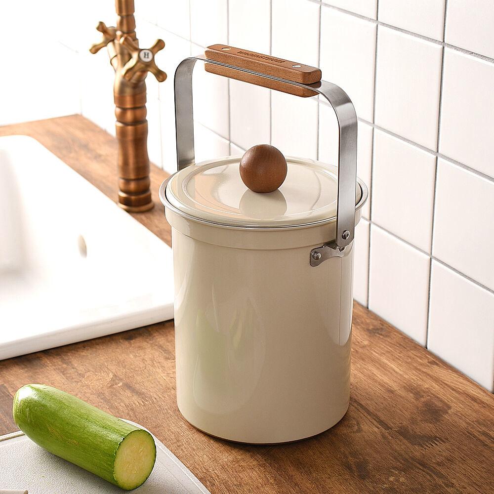 스텐 음식물 쓰레기통 3L + 봉투걸이 2종
