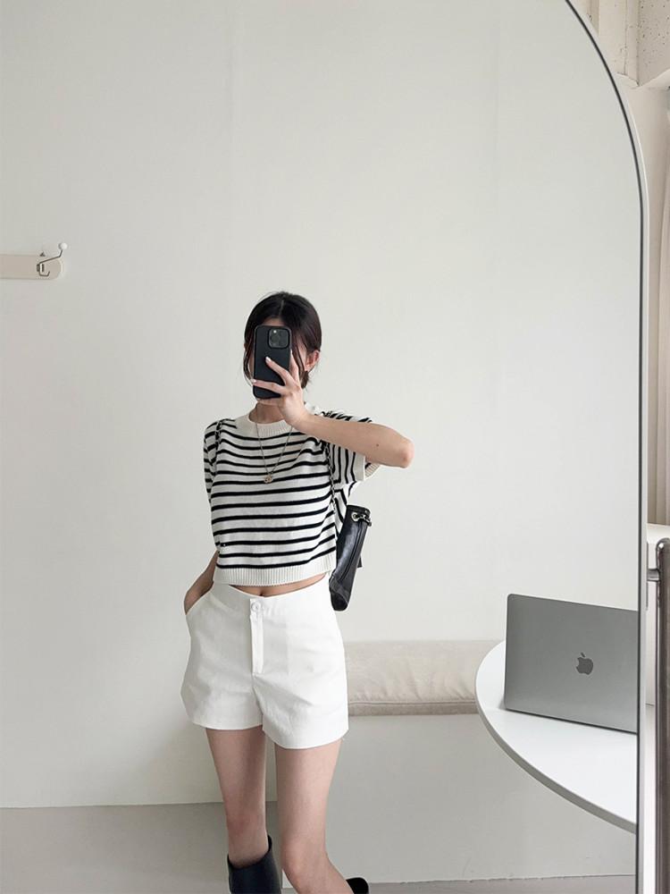 파인 기본 탄탄 숏 팬츠 (SM)