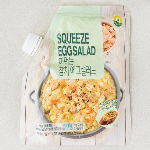 풍요한아침 짜먹는 참치 에그 샐러드, 500g, 1개