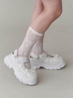 frill back strap sandal sneakers