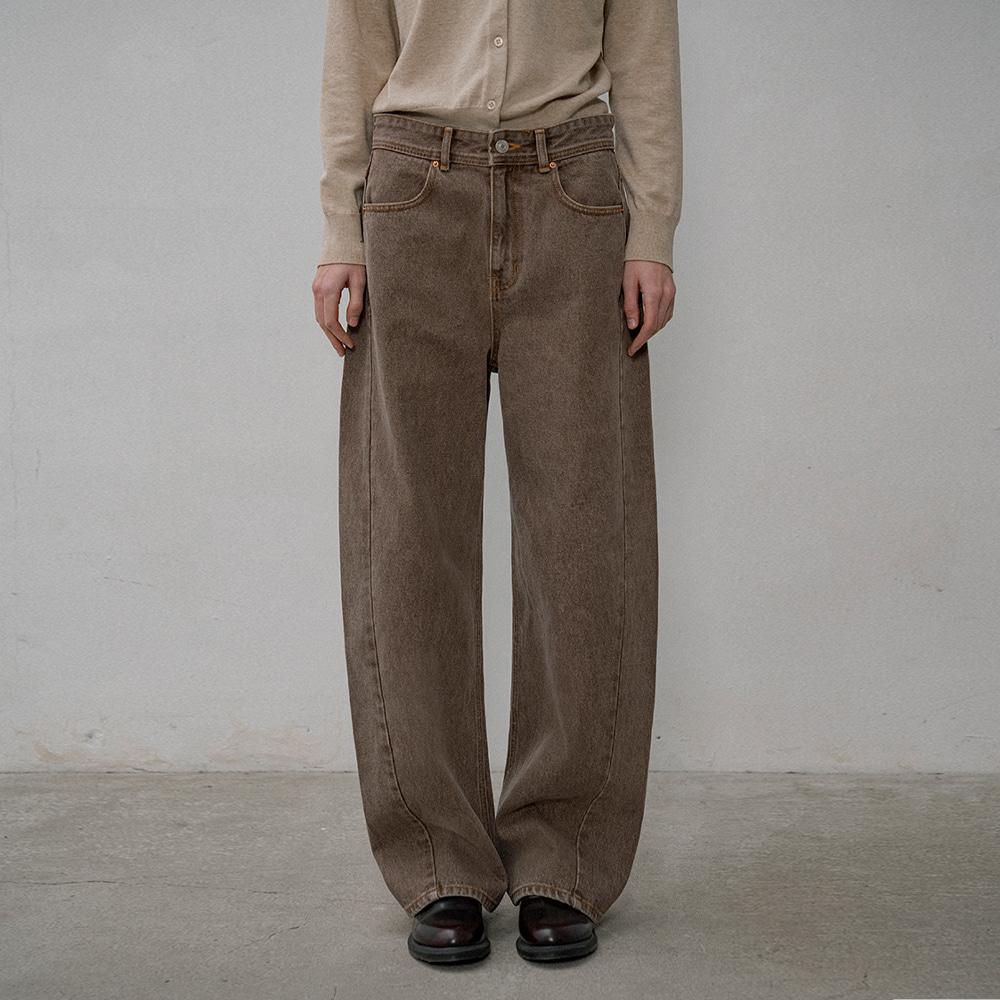 SIJN6087 아르코 커브드 데님_Vintage brown