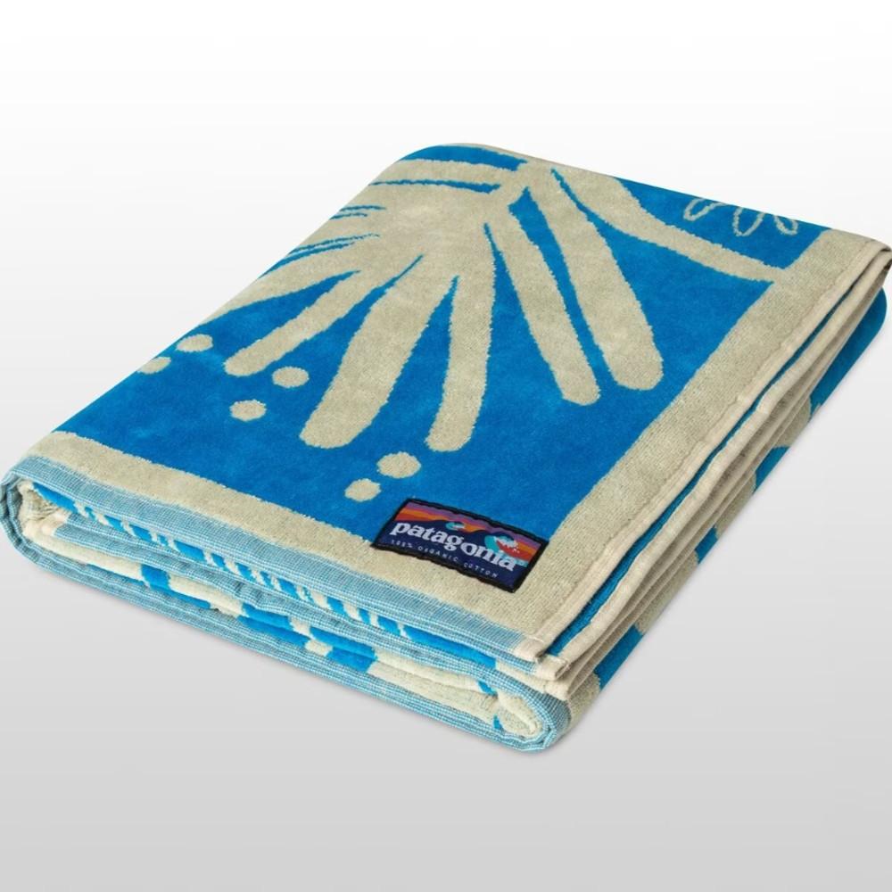 파타고니아 오가닉 코튼 컬러 롱 타월 조야 블루