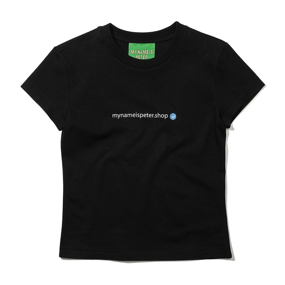 (W) PETER.SHOP T-SHIRTS - BLACK