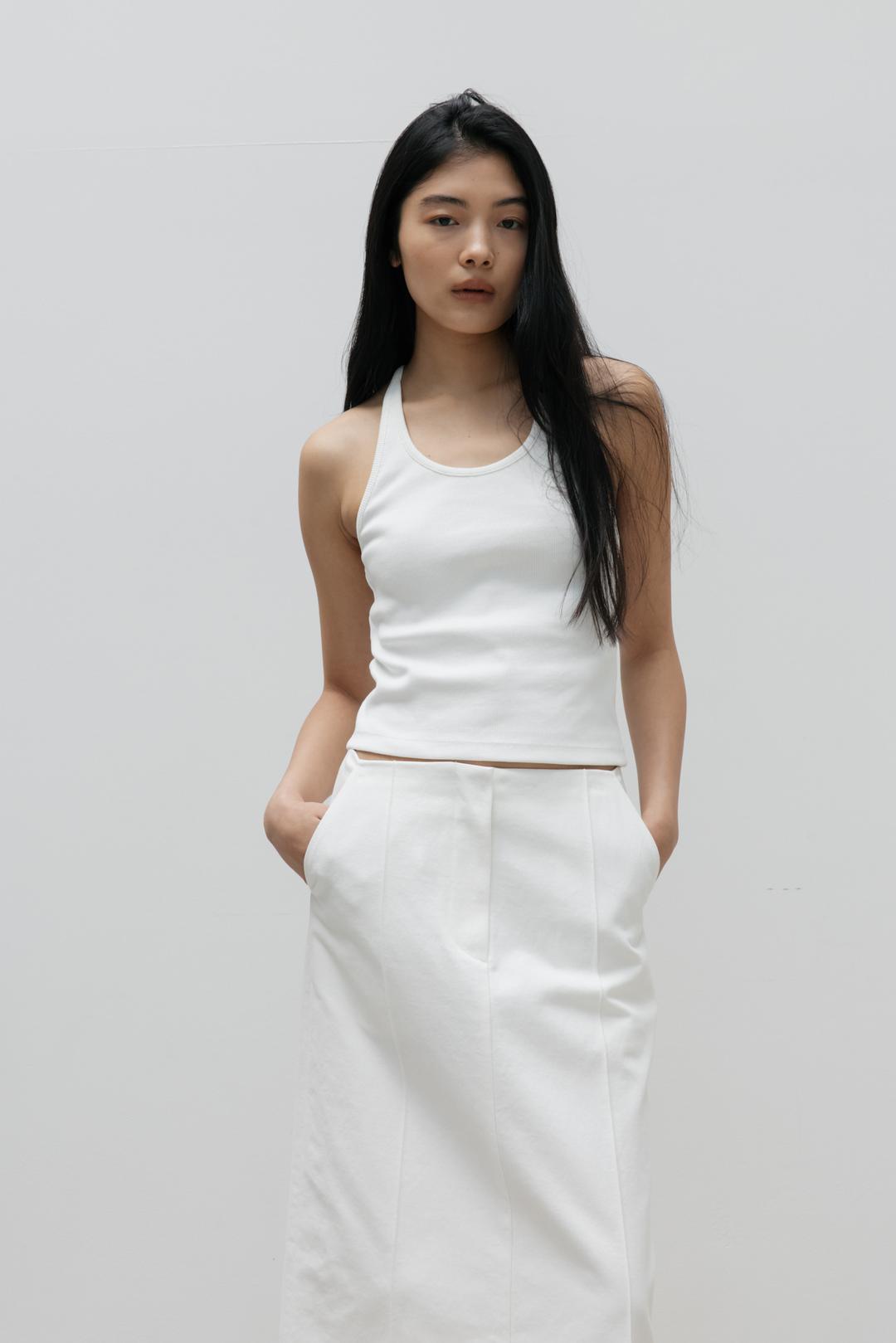 Essential Halter Top (White)