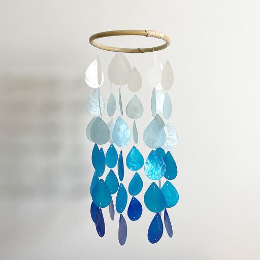 런던 전봇대 자개모빌_블루(M)