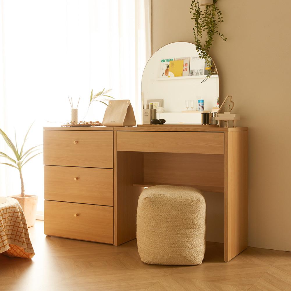 트루베퍼니처 감각 1단 수납 콘솔 800화장대 (거울 선택)