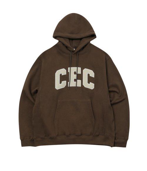 CEC ARCH LOGO HOODIE(BROWN/기모)