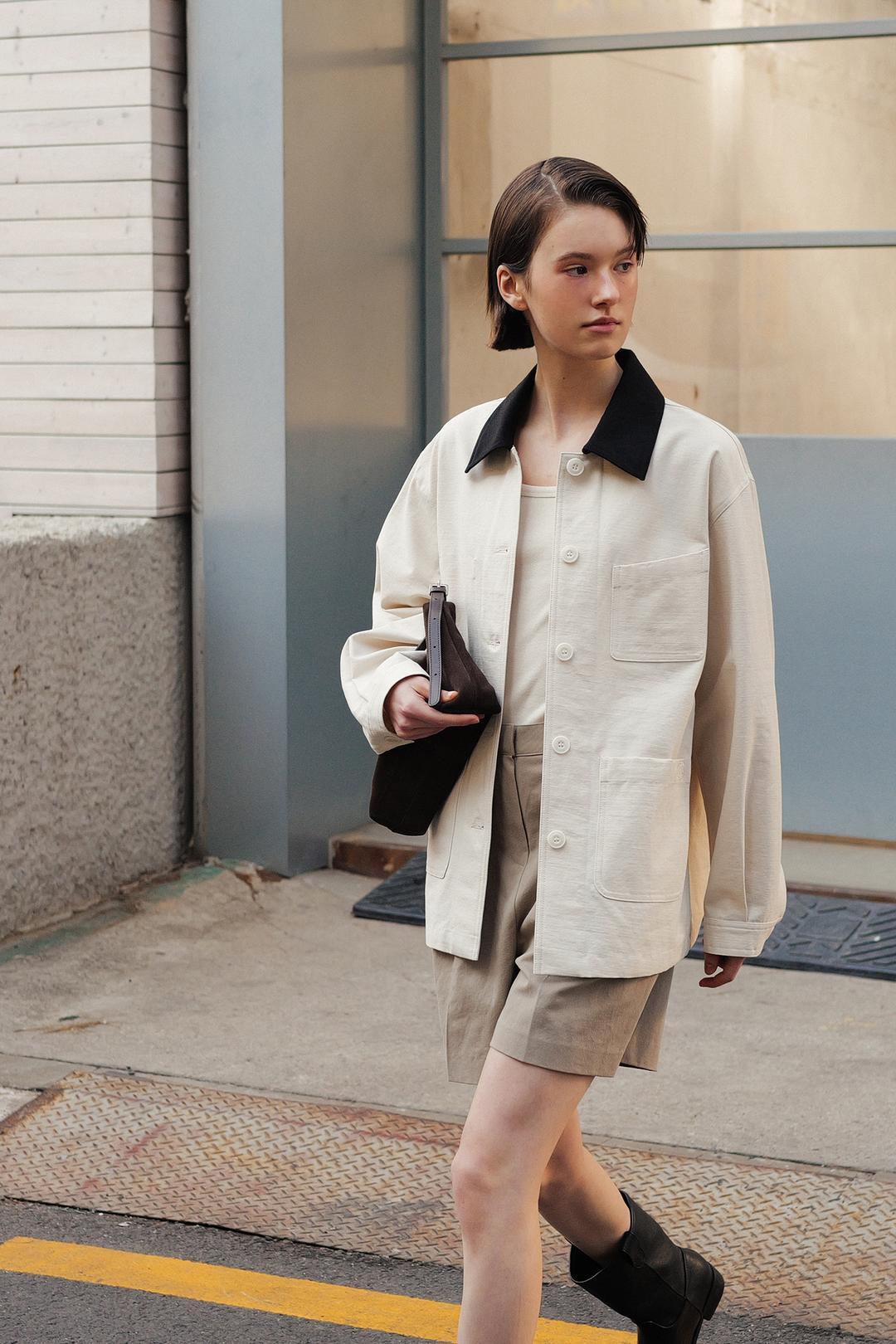 [3/25 순차발송] Margaret half jacket (ivory)