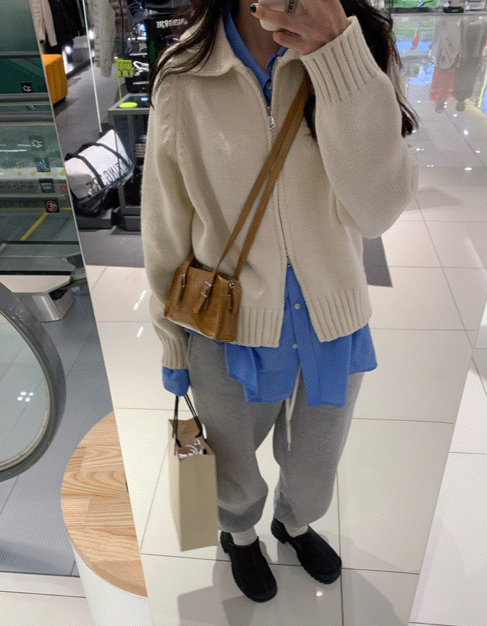 benefit zip-up (3colors)