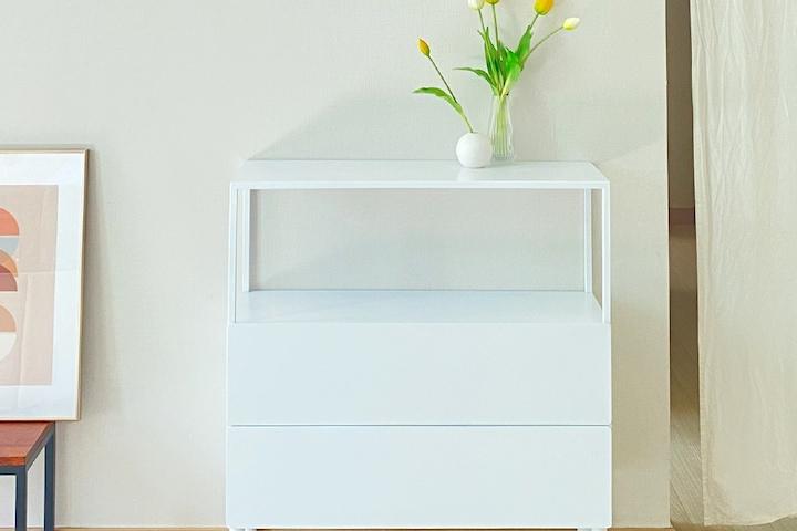 철제 콘솔 2단 수납장