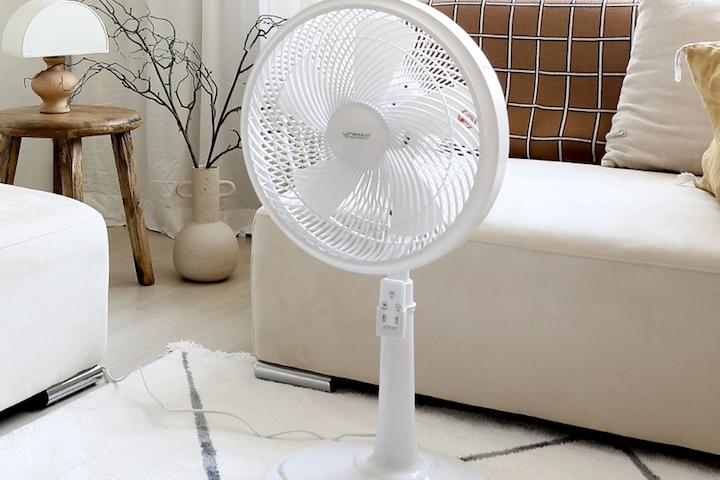 초미풍 써큘레이터망 발터치 리모컨 선풍기 UMF-2714RW