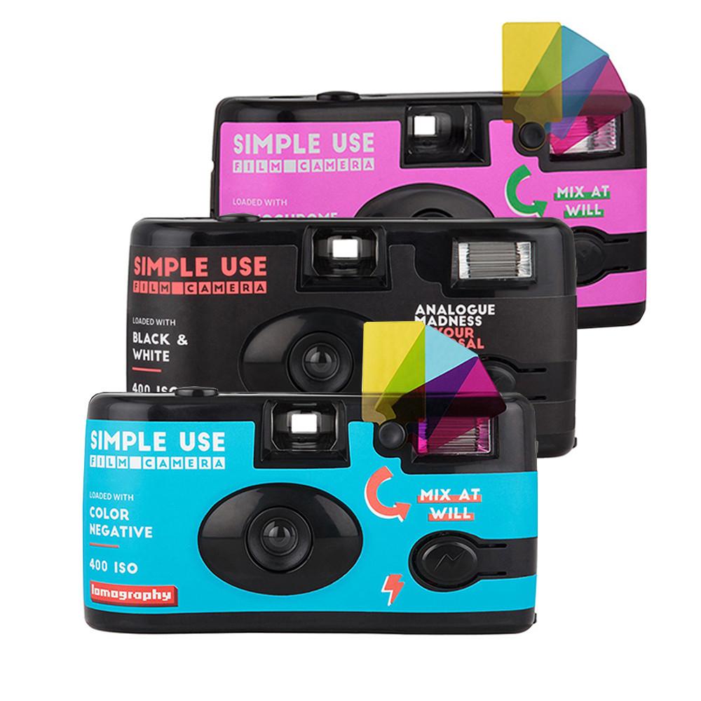로모카메라 심플유즈 (플래쉬 36컷내장) 다회용 필름카메라