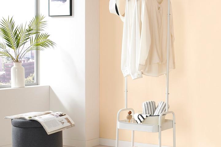 이동식 수납 트롤리 행거 2단 400