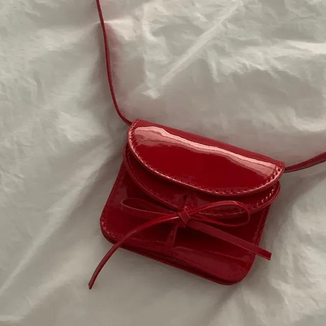 [3000개 돌파] 샤인레드 스웨이드브라운 미니백 미니숄더백 숄더백 리본백 지갑 카드지갑 (2color)