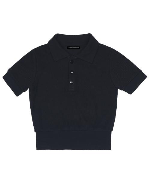 See Through PK Shirt_Black