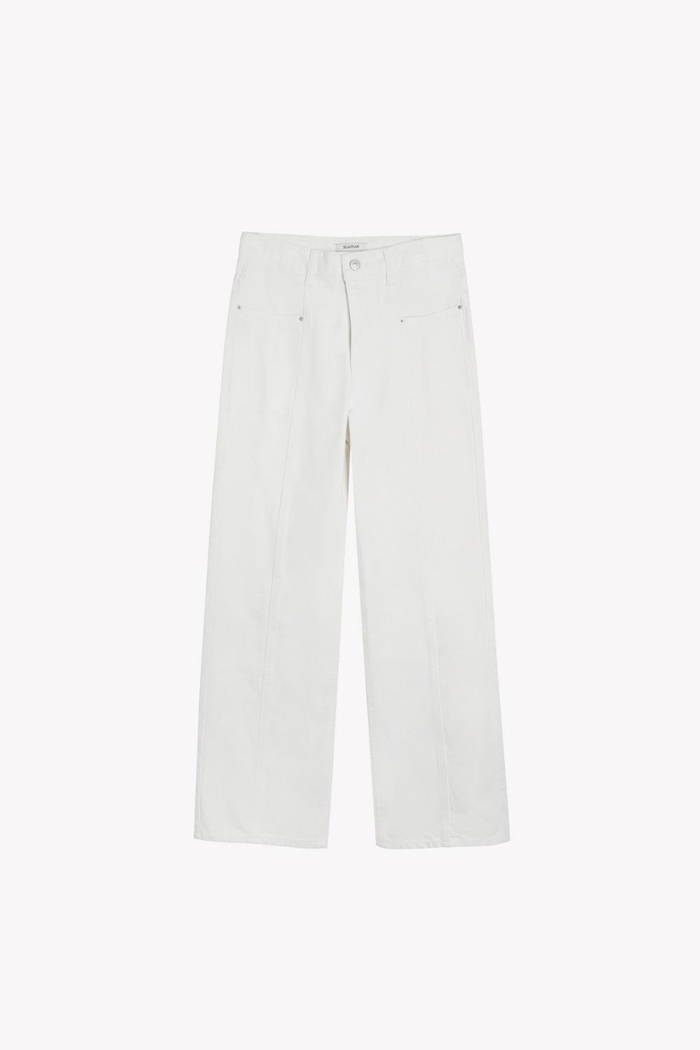 Elor Straight Fit Denim (White)