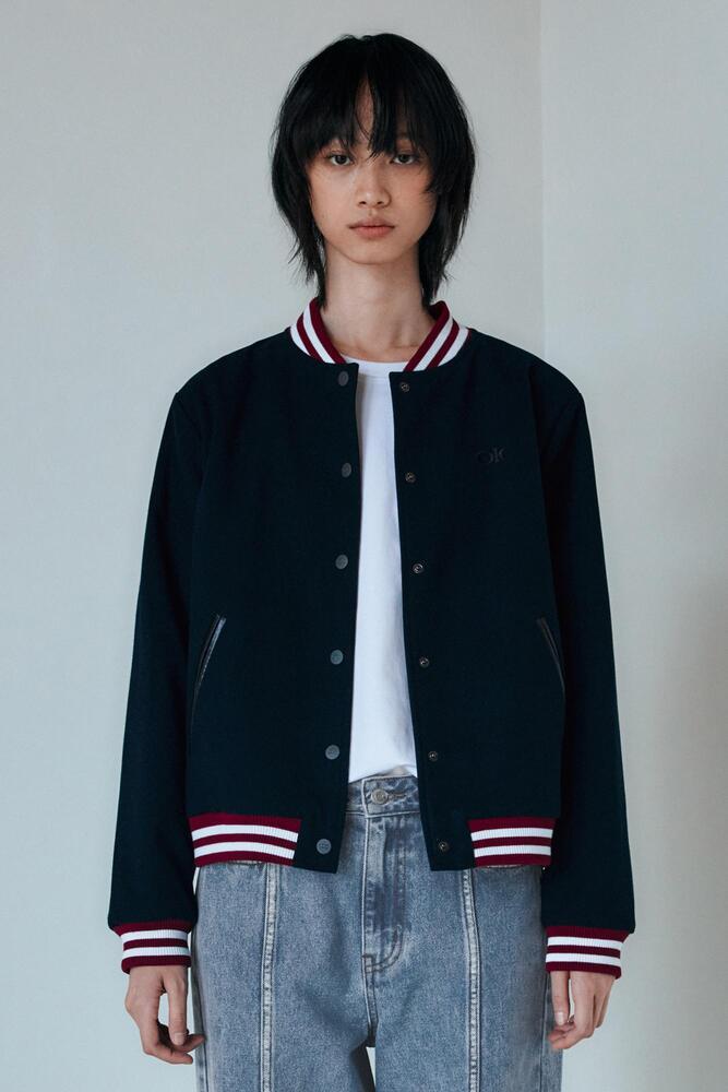클래식 바시티 자켓 [NAVY] - 오아이오아이컬렉션
