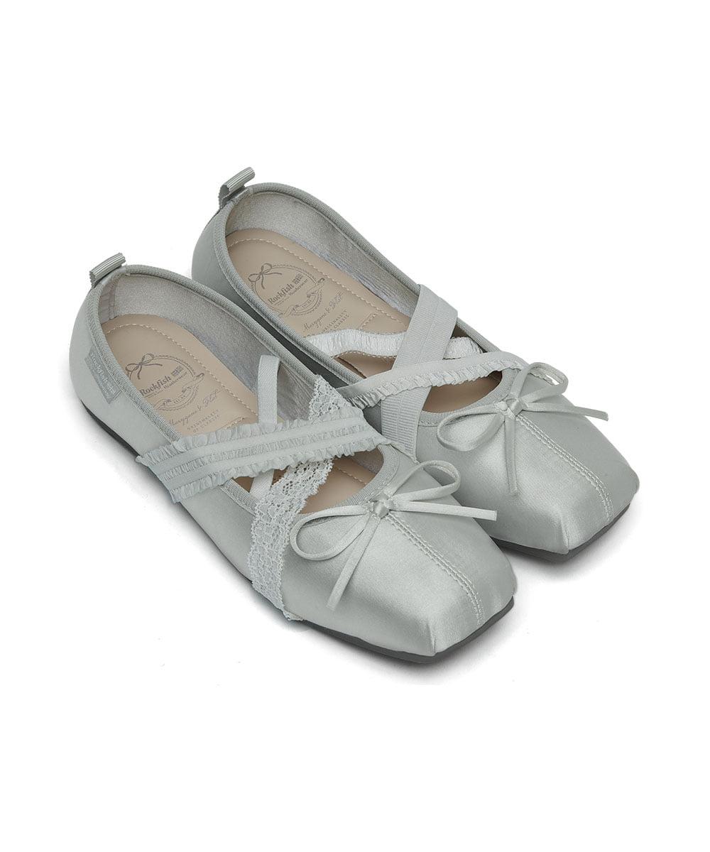 [PRE-ORDERㅣ1차 : 03.30, 2차 : 04.06, 3차 : 04.10, 4차 : 04.20이내 출고] BANDING BALLET FLATS - GREY