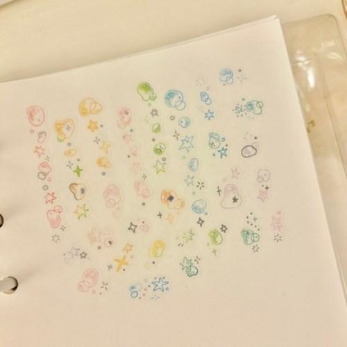 [무심한하루] 비눗방울 비즈 키스컷