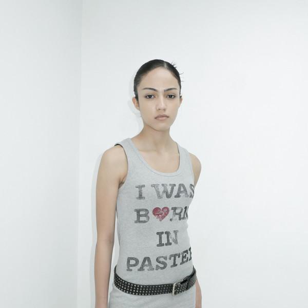 I WAS BORN IN SLEEVELESS, GREY