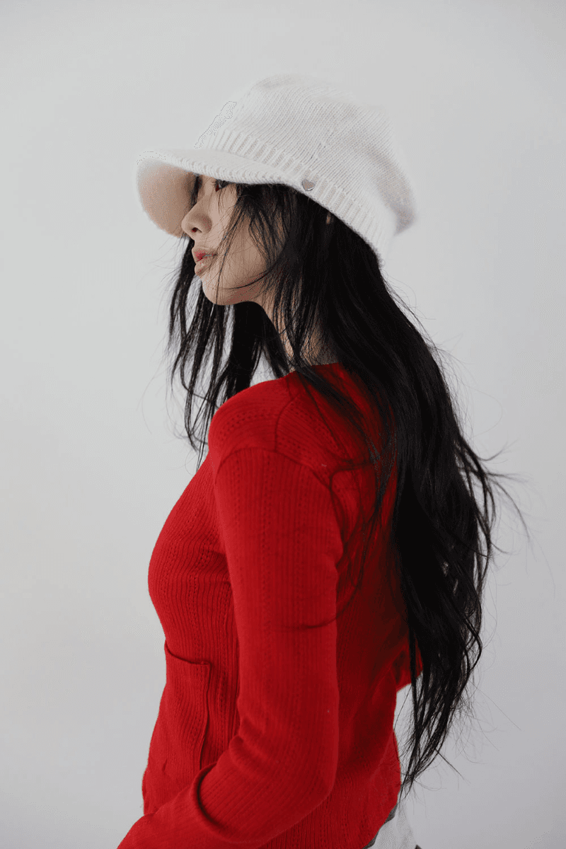 츄이 하트 앙고라 햇