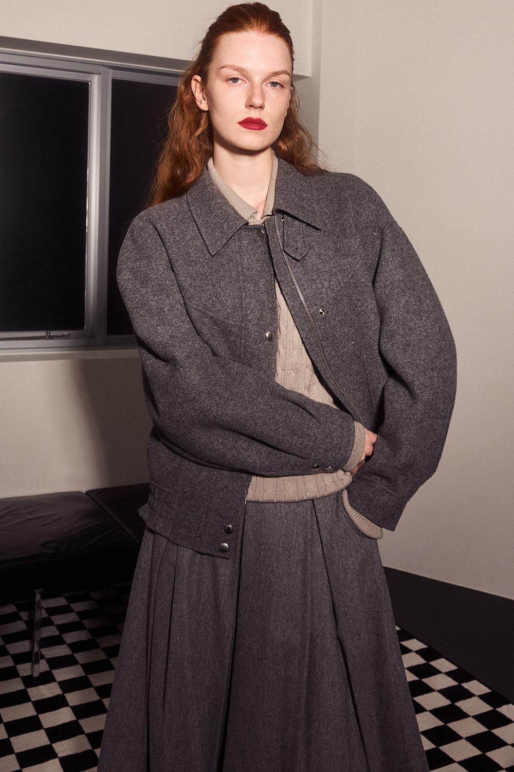 Handmade Wool jumper, Charcoal