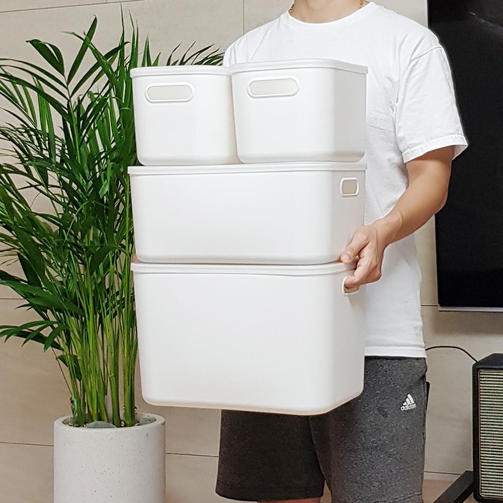 화이트 다용도 리빙박스 팬트리 수납 정리 펜트리 아기옷 트롤리