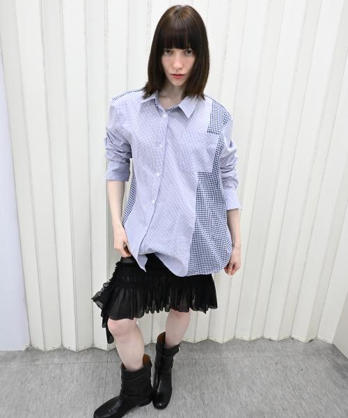 sage shirt blue check