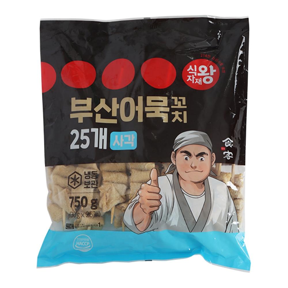 식자재왕 꼬치어묵 사각 (30gx25) 750g