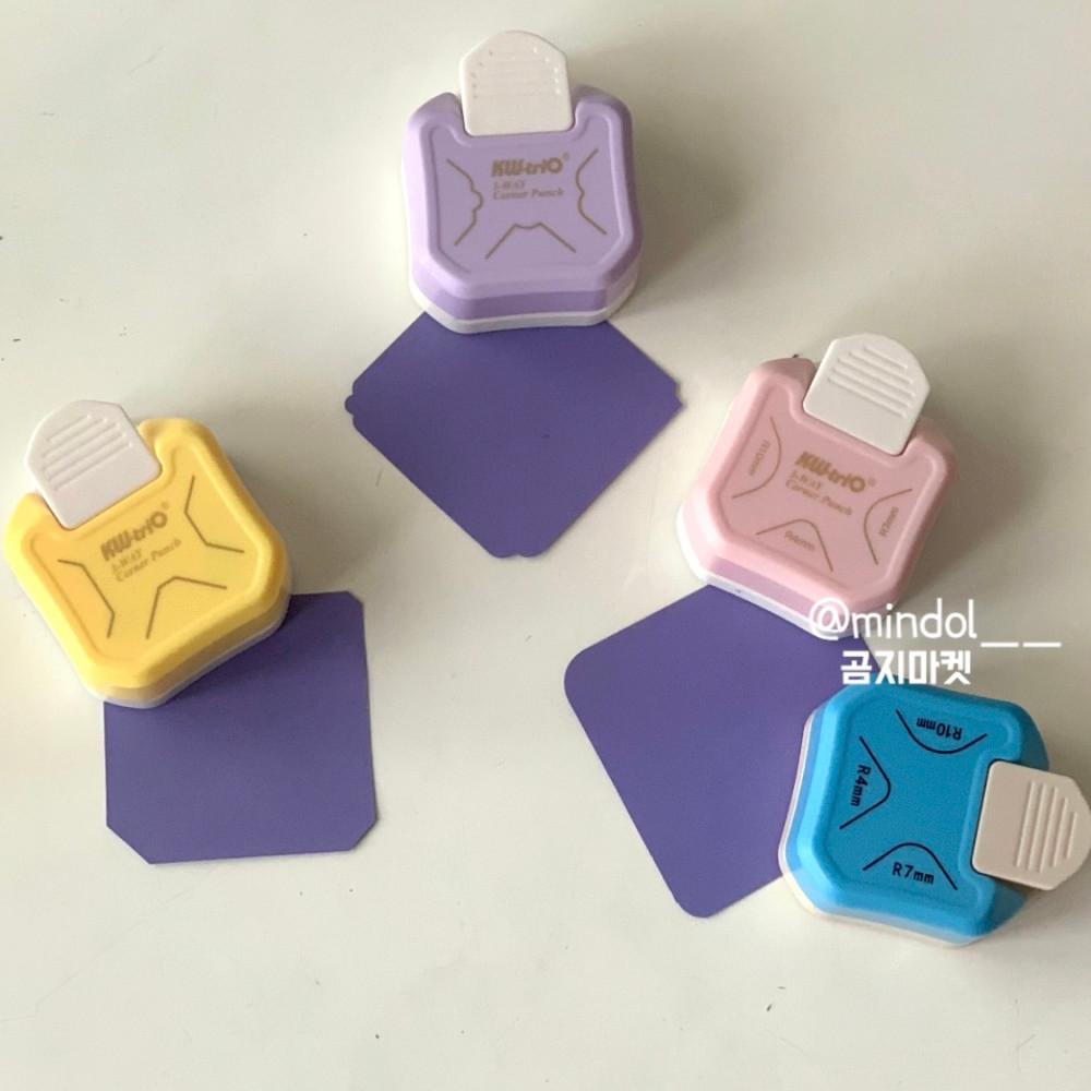 모양 라운드 펀치 모서리 커터 커팅기 컷팅기 코너 커터기 페이퍼트리머 3각