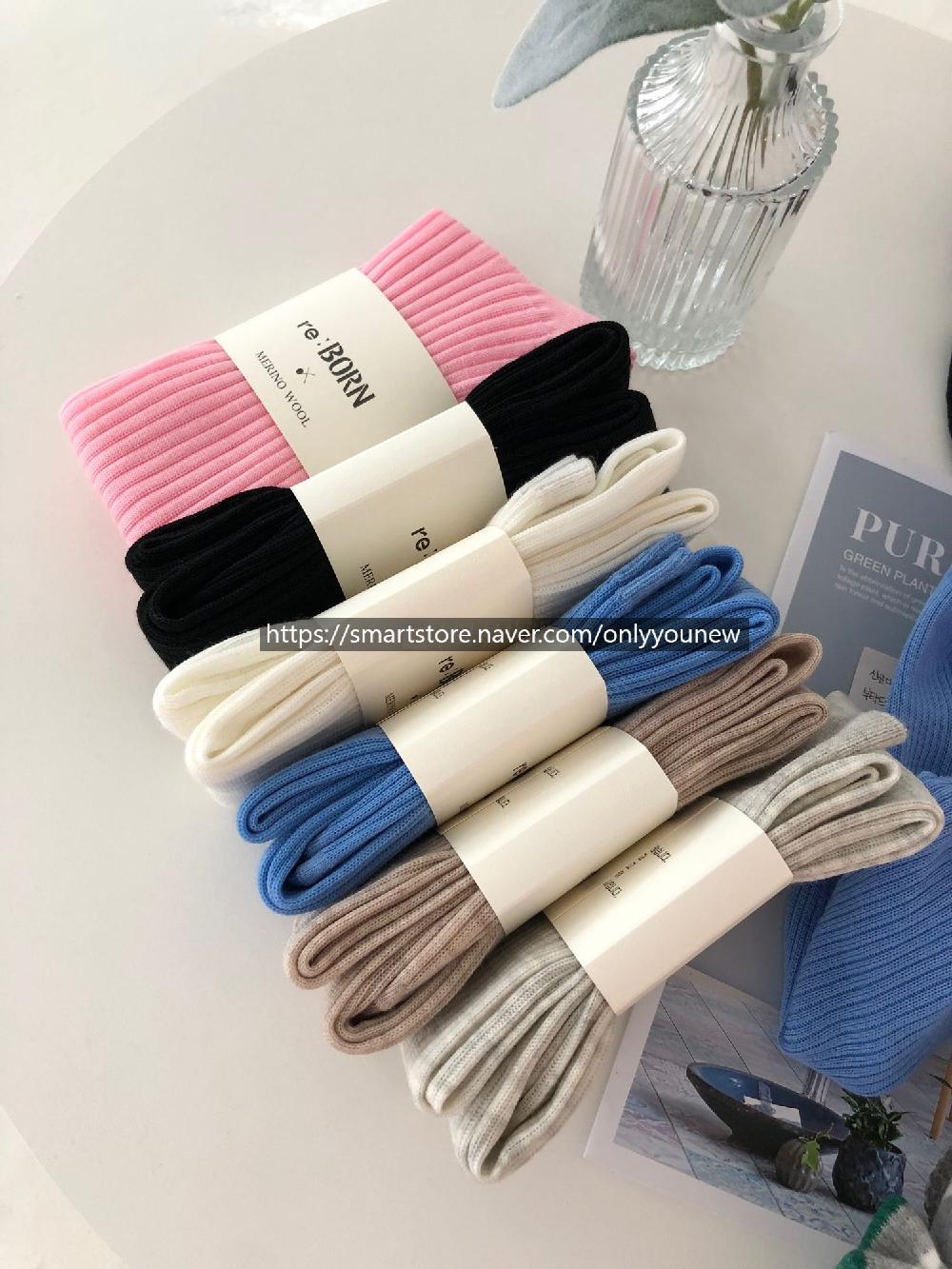 메리노 오버니삭스 여성양말 봄여름 여자니삭스 롱양말 하이삭스