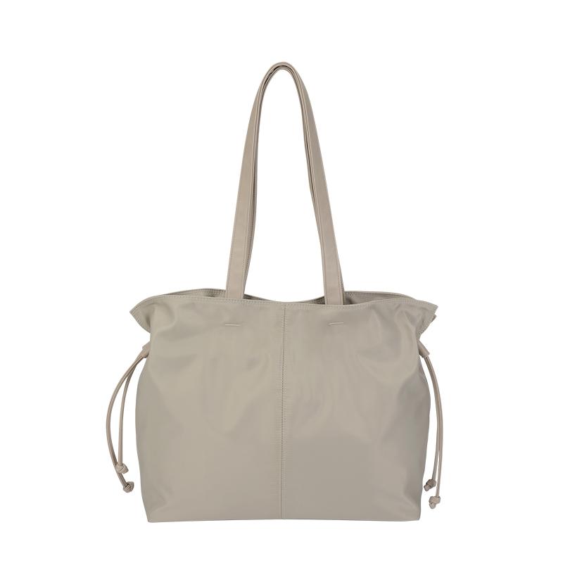 TIDY STRING SHOULDER BAG (Taupe Beige)