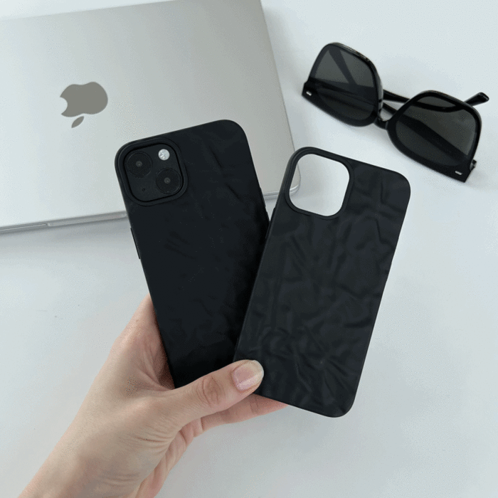 무광블랙 쿠킹호일 실리콘케이스