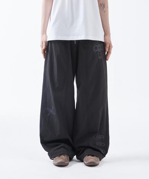TCM ethnic nylon pants (black)