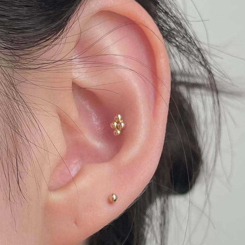 14K 포인 피어싱 (2 color)
